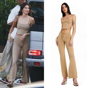 I.AM.GIA | NEW Fiorenza 2-Pieces Set Tan XS Kendall Jenner Blogger Fav Celeb LA